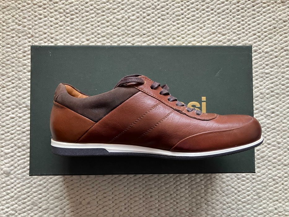 Sneakers leather Gino Rossi Brown 40