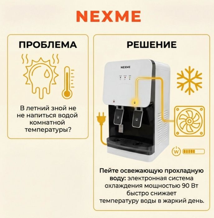 диспенсер, кулер для воды nexme wd-1004s