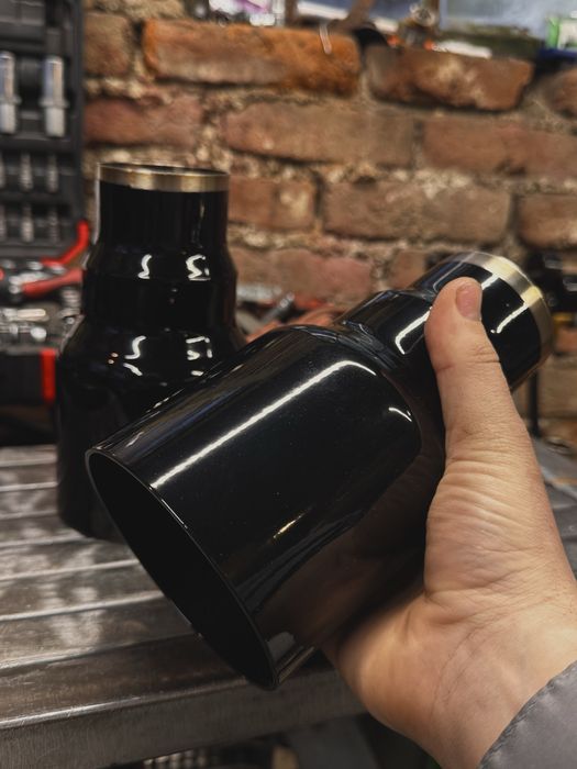 Накрайници за ауспух Ф76 Ф90 Ф102  YosweldРъчна изработка Downpipe