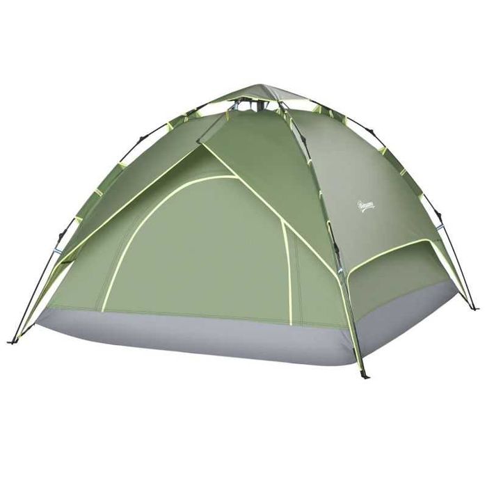 Outsunny Двойна палатка  Quick-Up Tent 2 възрастни + 1 дете