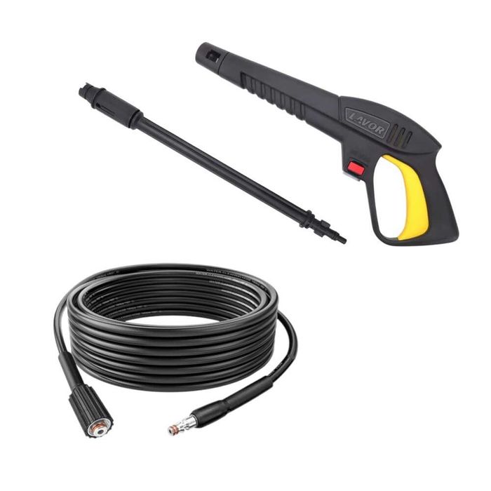 Set pistol lance spalare si furtun Parkside si Lavor