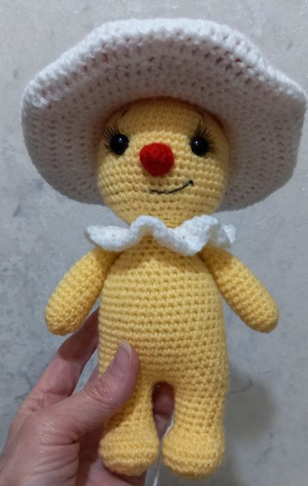 Вязаный грибочек мухоморчик