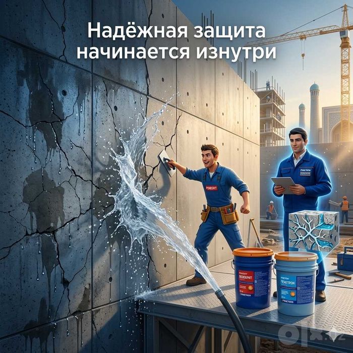 Гидроизоляция очистных сооружений с материалами системы Пенетрон
