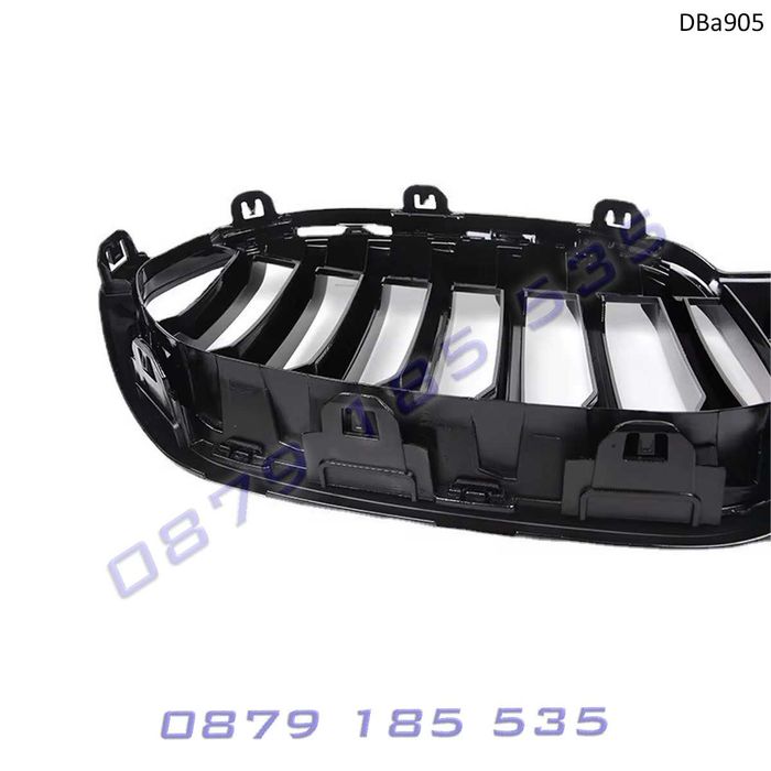 Черни двойни тунинг бъбреци BMW X1 F48 фейс бмв решетки предни х1 ф48