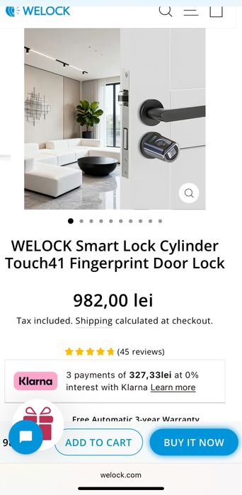 Butuc Inteligent smart cu touch sau cod