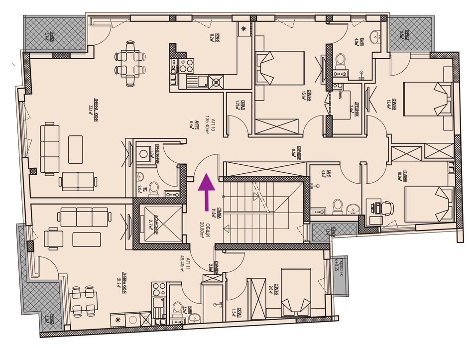 Продава се Многостаен апартамент в София, Център - 159 кв.м за 1601 €/кв.м - Снимка #1