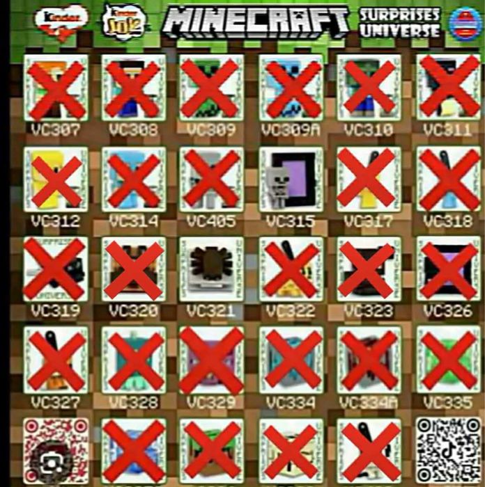 Kinder Joy фигурки Minecraft