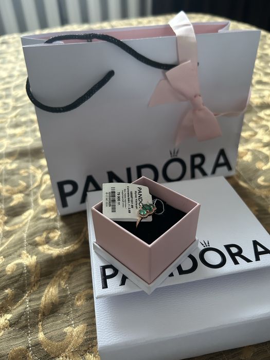 кольцо пандора новое оригинал, сплав с покрытием розовым золотом