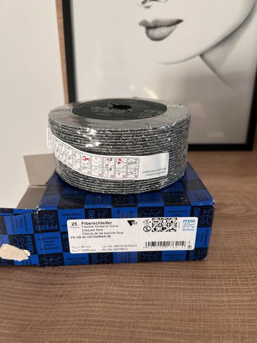 Fibrodisc PFERD (set de 25 bucati) granulatie 36 Victograin