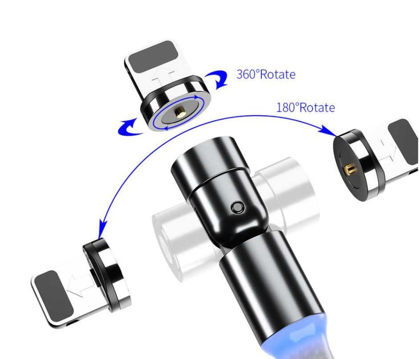 Магнитные кабели разной длины -  type С  -микроUSB  - новое-гарантия