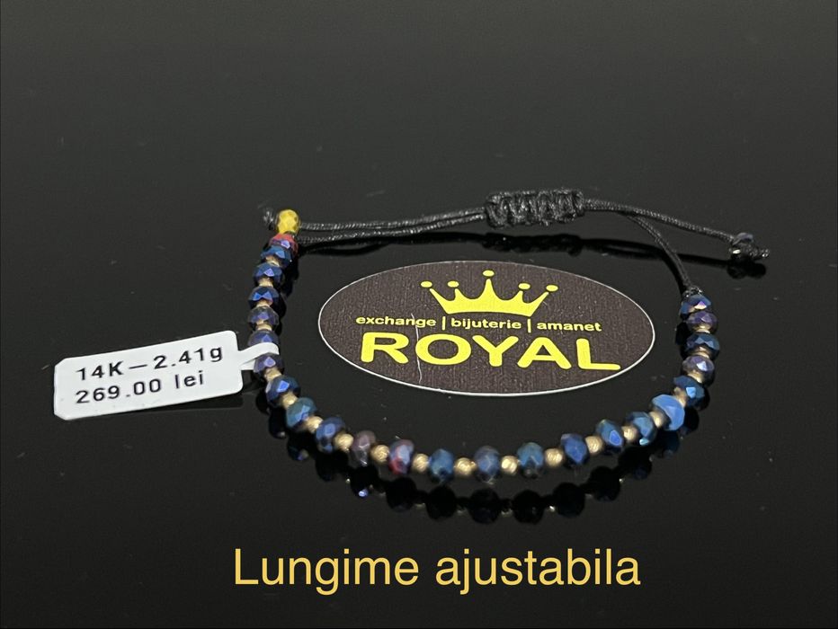 Bijuteria Royal CB : Bratara cu snur aur 14k 2,41gr