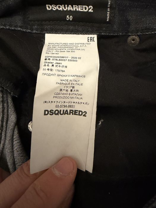 Vand pantaloni / blugi Dsquared2 Negru 50 Autentici