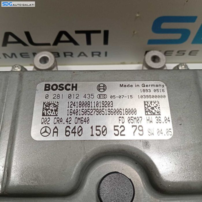 ECU Calculator Motor Mercedes Clasa B Class W245 2004 - 2012 Cod A6401505279 [1299]