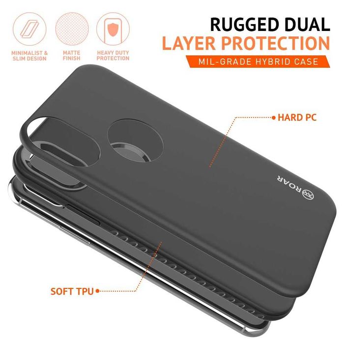 Husa + Folie sticla ecran APPLE iPhone X XS Max 7 8 model diferit prem