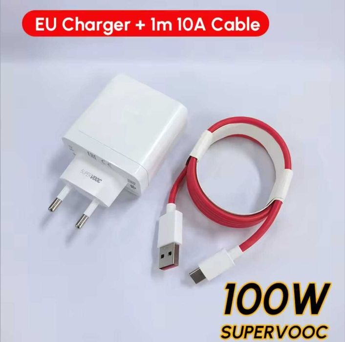 Incarcator Oneplus 100w+cablu Supervooc Fast Charge pt Oppo, Realme