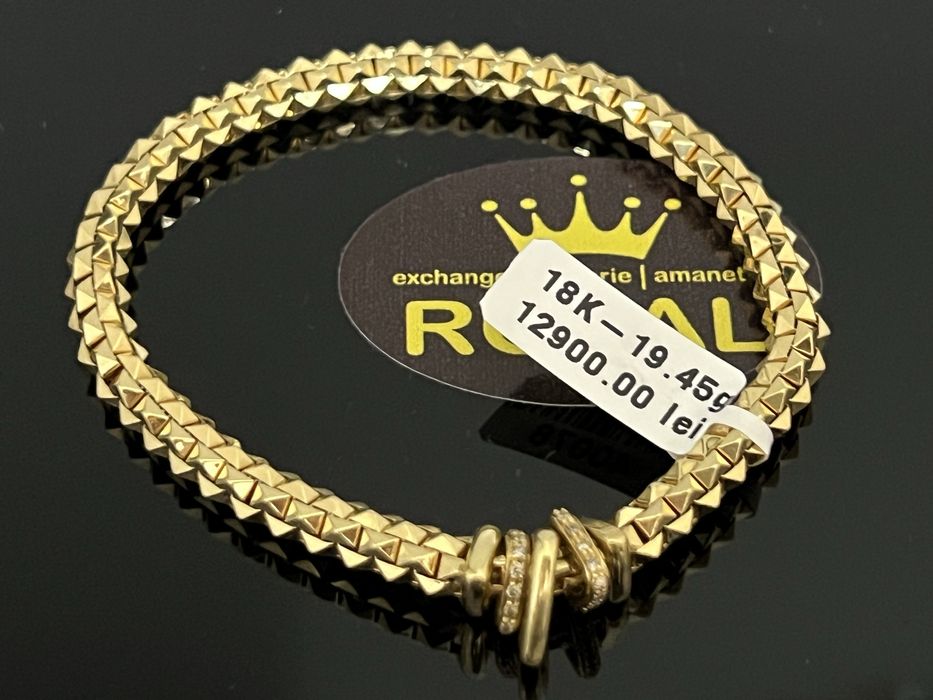 Bijuteria Royal CB : Bratara dama aur 18K 750 19,45 grame