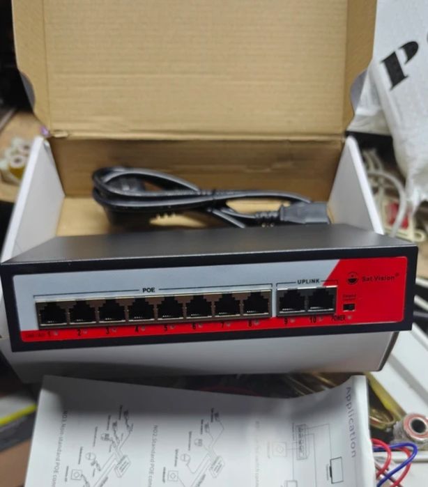 Коммутатор POE Switch для питания видеокамер