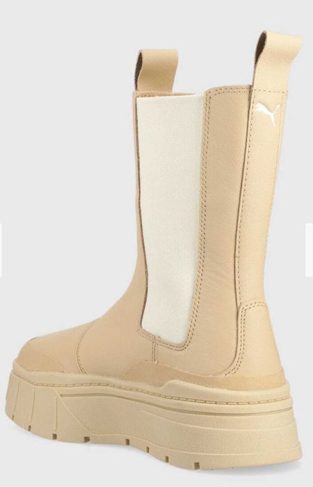 Дамски кожени боти челси Puma Mayze Stack Chelsea Wns