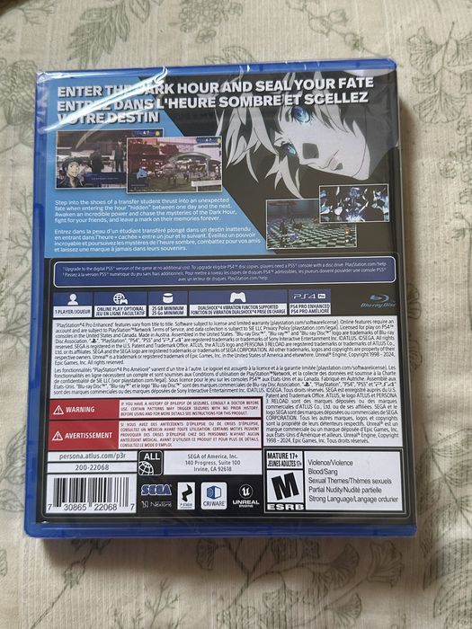 Persona 3 Reload PS4 запечатанный новый