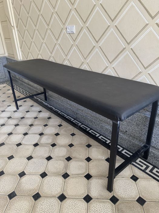 Кушетка прочная металлическая (массаж, тату, ресницы)