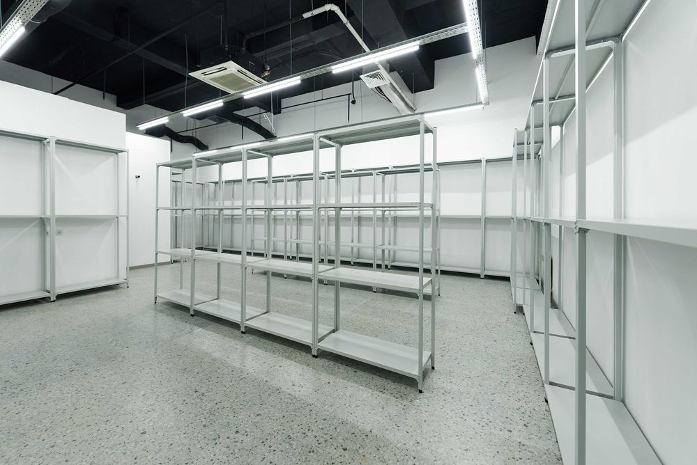 Arxiv stellaj, rafli metall tokchalar, ombor, архивный стеллаж