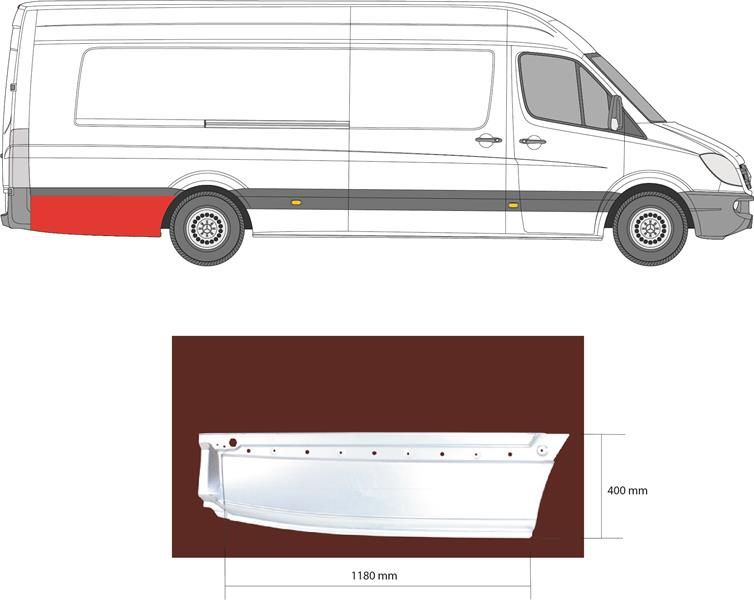 Prag panou sprinter 906 table reparatie prag usa bandou sprinter