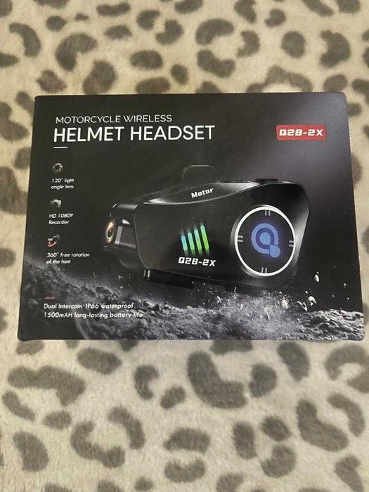 Casca moto glovo marimea m cu casti microfon camera filmat incorporat