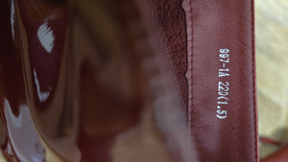 Сапоги демисезонные красные