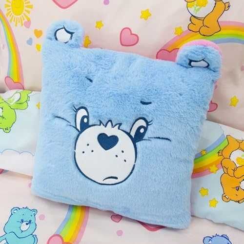 Нова Декоративна възглавница Care Bears 35 см двустранен дизайн Мека квадратна за детска стая