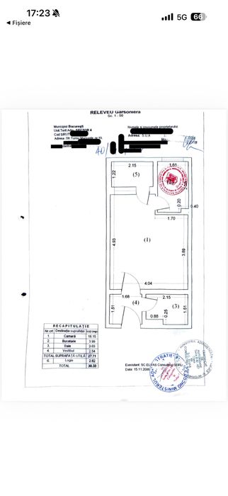 Proprietar, vand garsoniera spatioasa, 30,33 mp, etaj 4/9, Sector 4 - Str. Turnu Magurele nr. 19 - Pret: 63.000 Euro