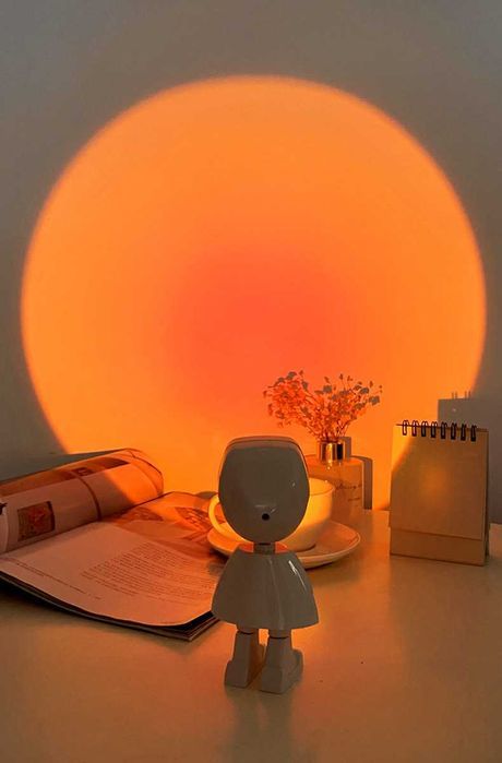 Lampa pentru Noptiera, Astronaut, Alba, conectare USB