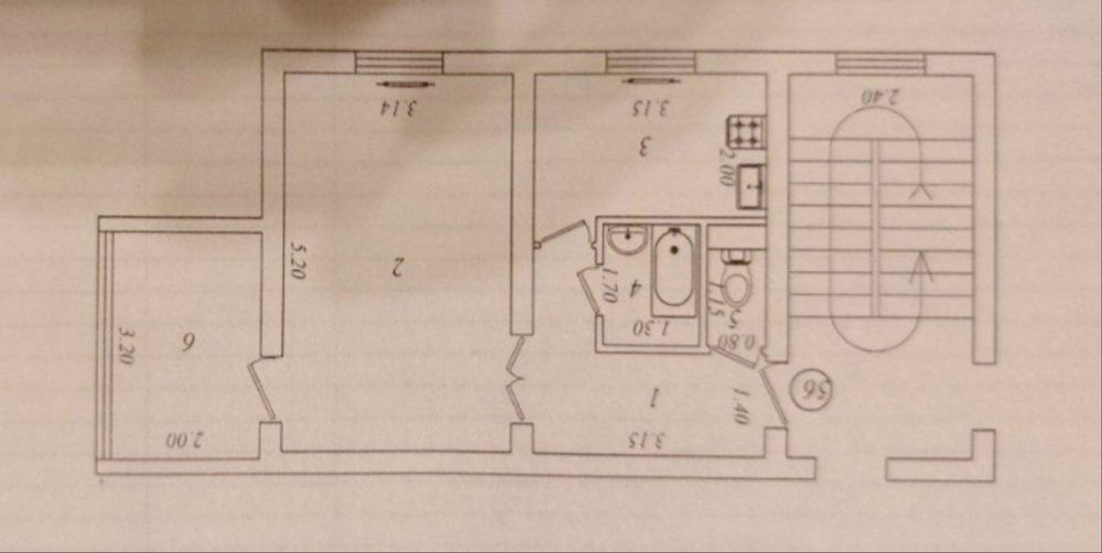 Чиланзар-13 Улучшенка 1-комнатная квартира 1/2/4 (ор.Атлант)