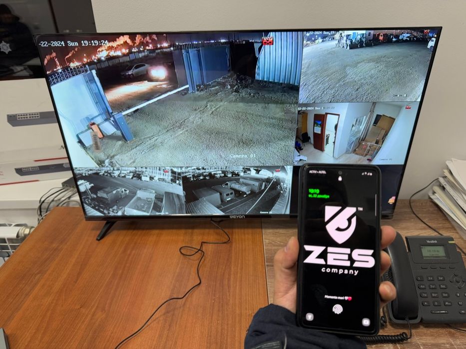 Установка видеонаблюдение