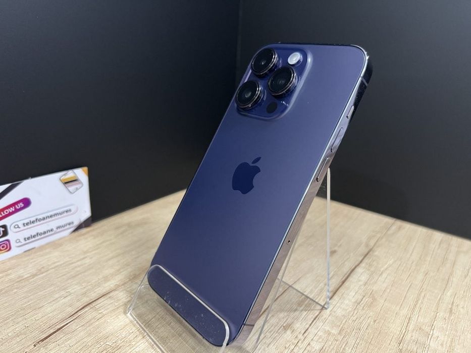 iPhone 14 Pro 256Gb Deep Purple Second-Hand 3 ani garanție, Telefoane