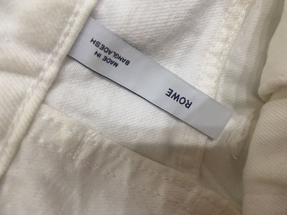 Джинсы белые прямого кроя