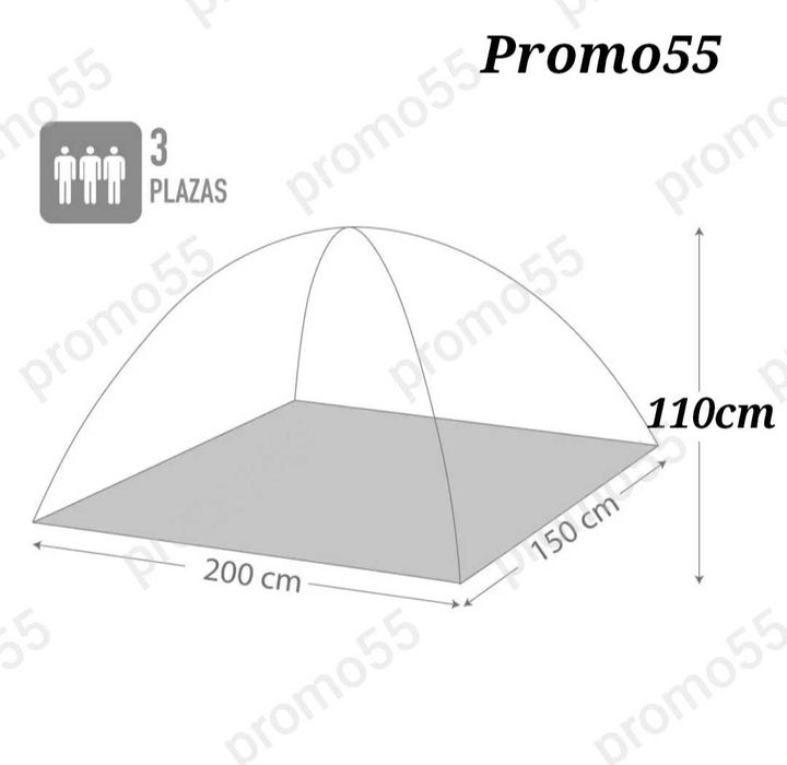 Автоматична палатка за къмпинг, палатка за 2–3 души 200х150х110см.