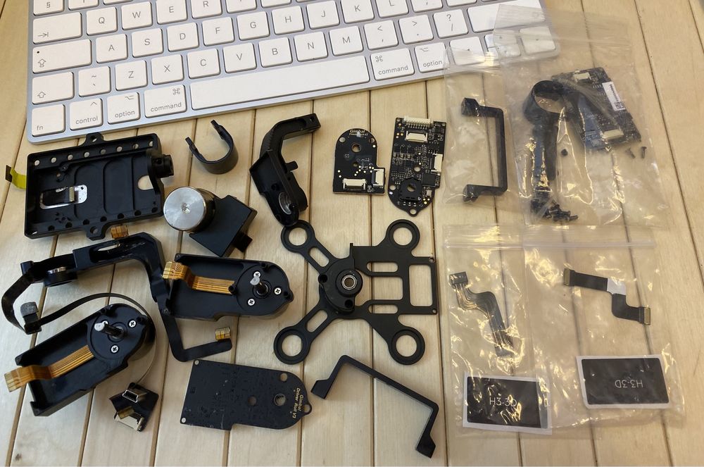 Piese gimbal demontat H3-3D cu adaptor gopro pentru drone dji