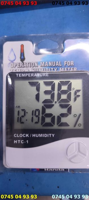 ceas digital de bucatarie arata ora umiditatea temperatura si baterie