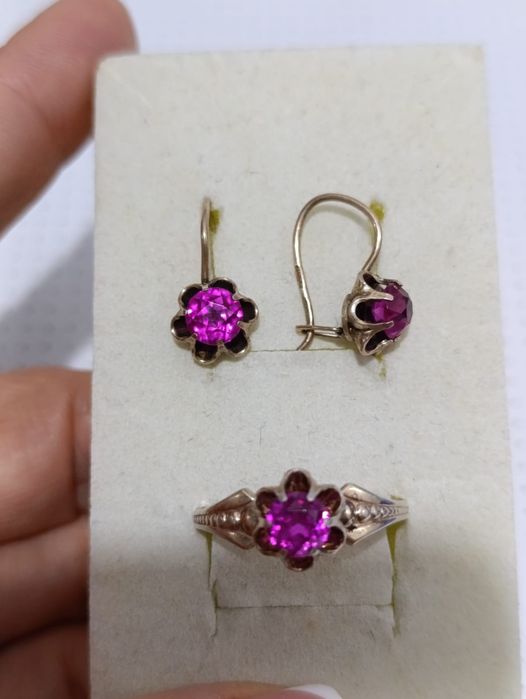 Советский набор, серебро 875 пробы