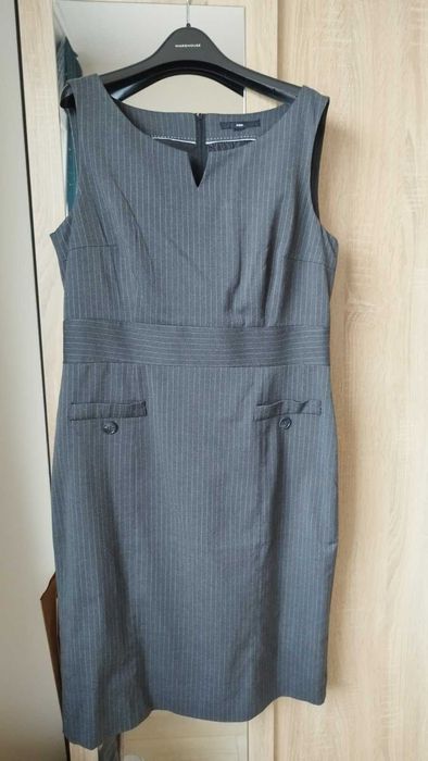 Сива рокля, тип сукман - H&M 42/44