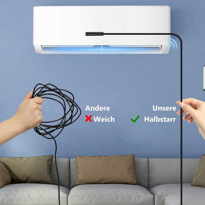 ПРОМО 2г Гаранция Нова Ендоскопска Камера 1920 HD Android iOS IP67, 5m