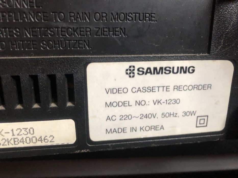 Video recorder VCR Samsung VK-1230