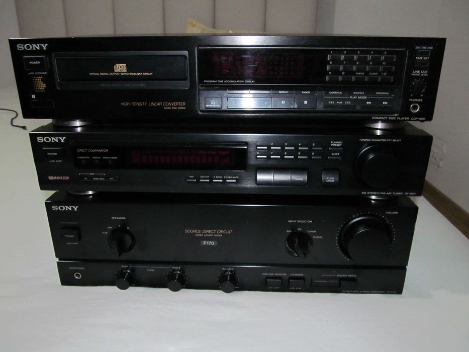 SONY TA-F170 amplificator si tuner ST-S311 cu RDS