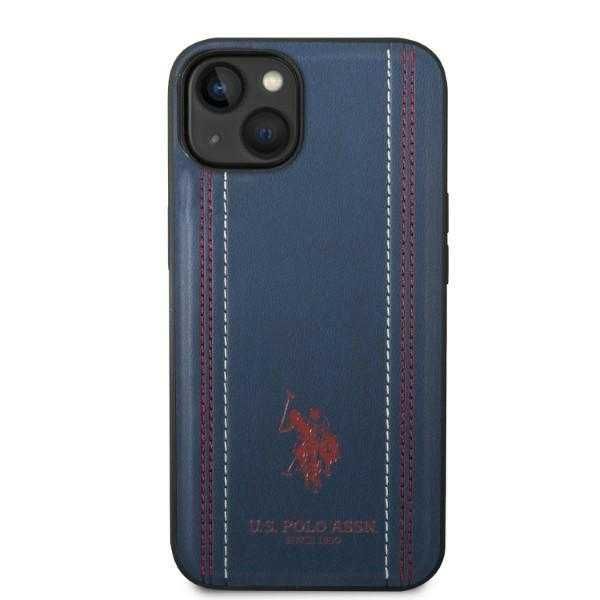 Гръб U.S. Polo Assn Leather Stitch за iPhone 14, 14 Pro, 14 Pro Max