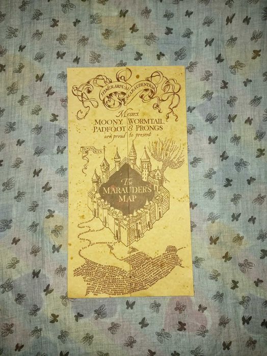 Автентична реплика на Хитроумната карта Хари Потър