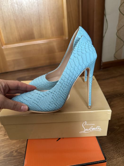 Туфли женские, голубые