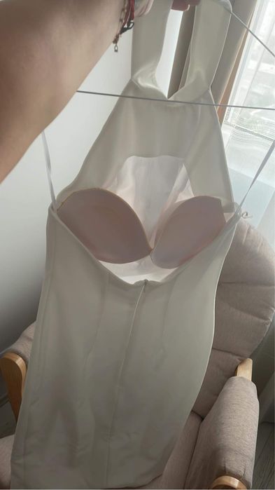 Rochie alba, eleganta