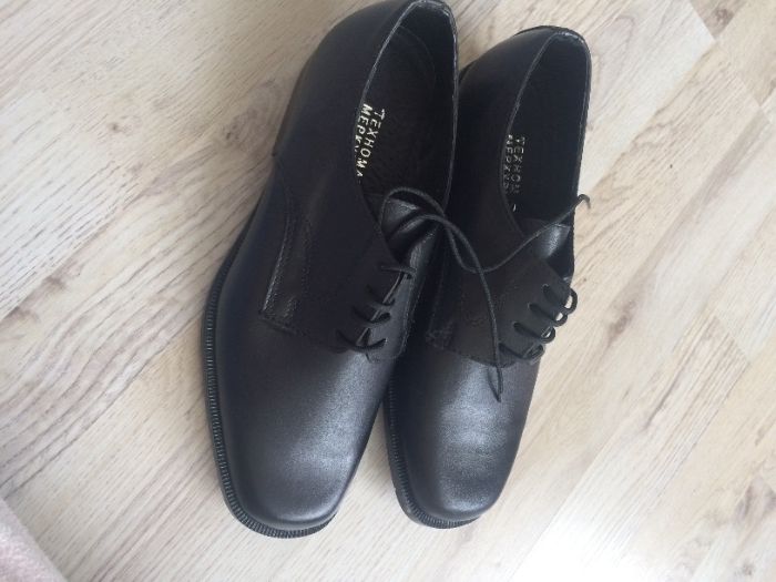 Нови мъжки официални обувки от естествена кожа