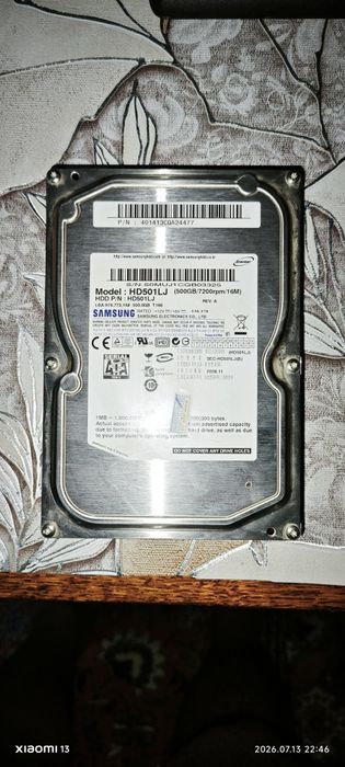 Продам жёсткий диск Samsung для компьютера на (500GB)
