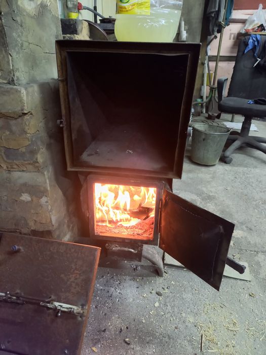 Буржуйка печка  под казан